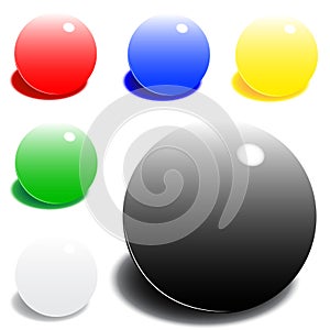 Color balls vector