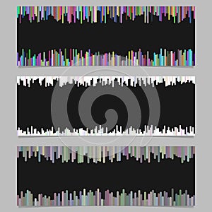 Color banner template design set