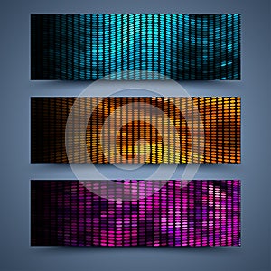 Color banners templates. Abstract backgrounds