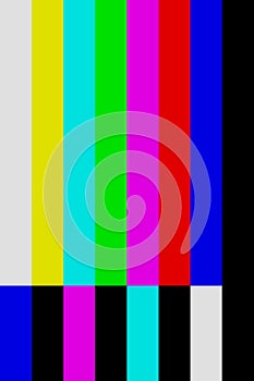 Color Bars Tv Off Air Screen