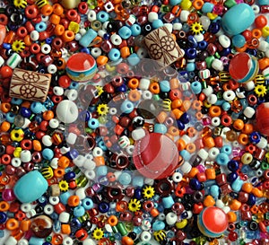 Color beads for needlework