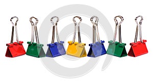 Color binder clips