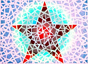Color blind test - pentagram