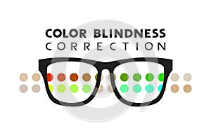 Color blindness correction glasses