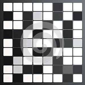 Color Block Puzzle: Black And White Grid With Neogeo Style