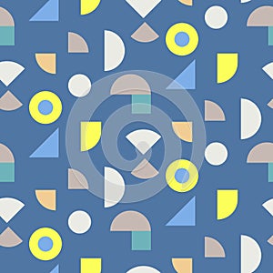 Color blocks seamless vector pattern.