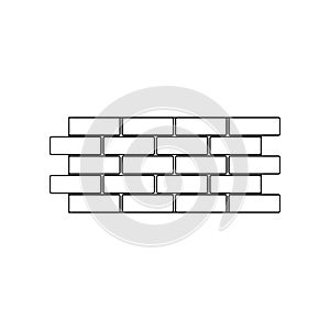 color Brick wall icon. Element of construction tools for mobile concept and web apps icon. Outline, thin line icon for website