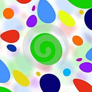 Color Bubble Background for kids