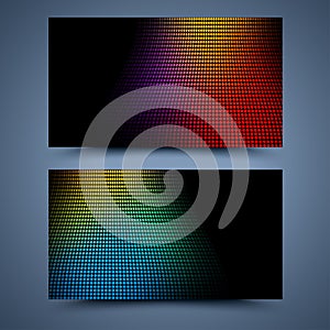 Color business card template. Abstract background