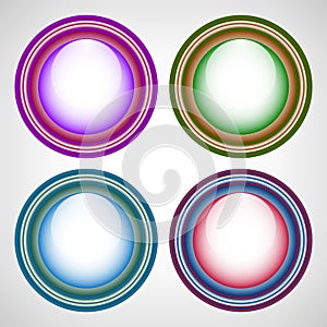 Color buttons. Set 4