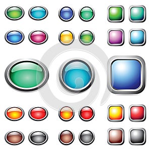 Color buttons set.
