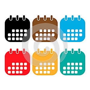 color calendars icon. New Year's Day on the calendar.2018 December 31,