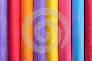 Color chalk abstract composition upright