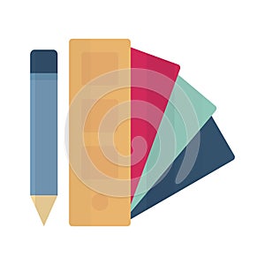 Color chart Isolated Vector icon Which can easily modify or edit