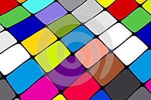 A color checker in form of squares