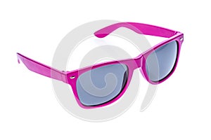 Color Children sunglasses, sun shades or spectacles isolated on