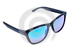 Color Children sunglasses, sun shades or spectacles isolated on