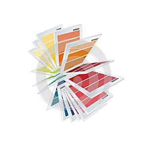 Color chooser isolated on white