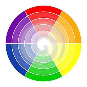 Color circle 6 colors