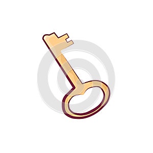 Color clip art from the lock key.