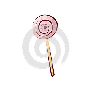 Color clip art made of pink candy.