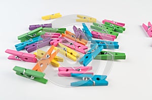 Color clothes pegs