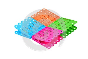 Color clothes pegs