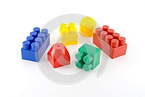 Color components of child's meccano