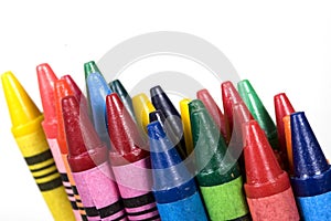 Color crayons background