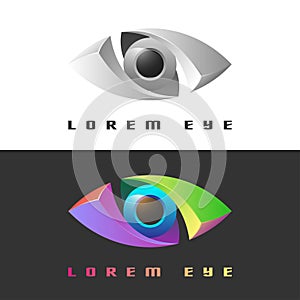 Color creative eye icon