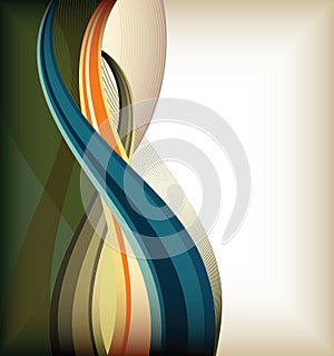 Color curve lines background