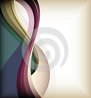 Color curve lines background