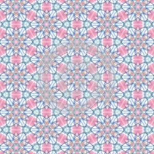 Color decorative seamless pattern with geometric ornamnet. Background for printing on paper, wallpaper, covers, textiles, fabrics
