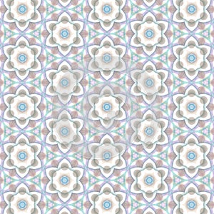 Color decorative seamless pattern with geometric ornamnet. Background for printing on paper, wallpaper, covers, textiles, fabrics