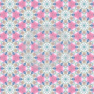 Color decorative seamless pattern with geometric ornamnet. Background for printing on paper, wallpaper, covers, textiles, fabrics