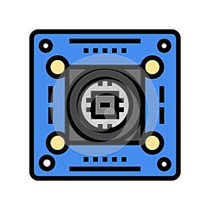 color detection sensor color icon vector illustration photo