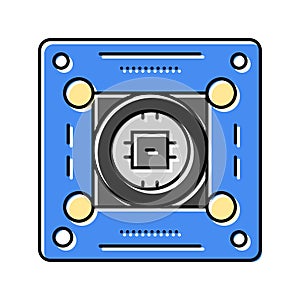 color detection sensor color icon vector illustration