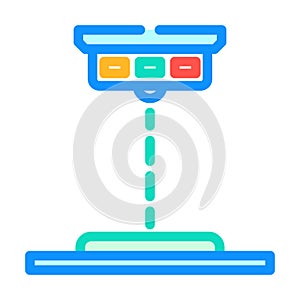 color detection sensor color icon vector illustration