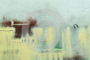 Color on diry surface cement wall for background