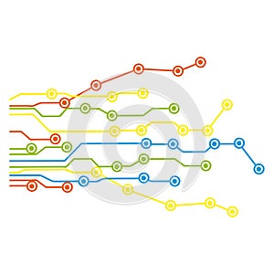 color electrical circuits icon