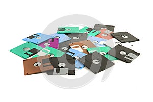 color fdd disks isolated