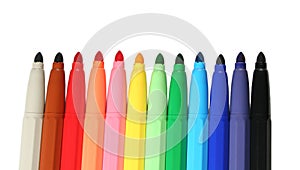 Color felt pens