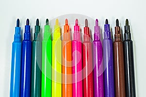 Color felt-tip pens