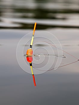 Color float in a water