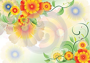 Color flowers background2