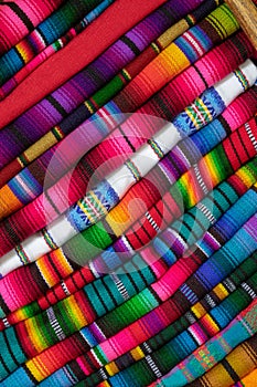 Color full fabric of mexico photo