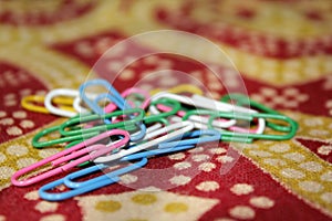 Color full paper clips