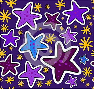 Color fun starfish pattern