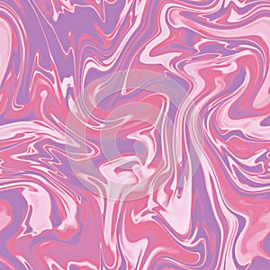 Color glass abstract light pink glossy textured background. Liquid marbling ebru seamless texture in tiffany technique