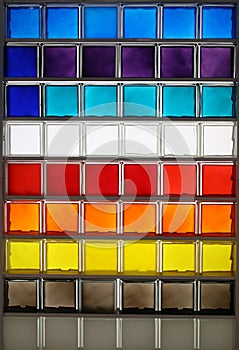 Color glass square